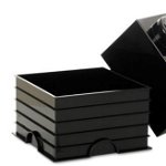 Cutie depozitare Lego 2x2 negru