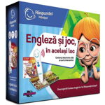 Pachet Carte si Creion Engleza si Joc in Acelasi Loc, Raspundel Istetel