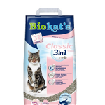 BIOKAT'S Classic Fresh 3in1 10 L nisip pentru pisici, din bentonita parfumata, BIOKAT'S