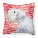 Caroline`s Treasures Carolines Comori BB9771PW1818 Sealyham Terrier Love Fabric pernă decorativă Multicolore 18H x18W, 