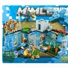 Set de constructie LB Plus, Lumea Minecraft cu lumini si parti mobile, 2 in 1, 332 piese tip lego