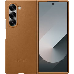 Husa de protectie Samsung Kindsuit (Leather) Case pentru Galaxy Fold6 Brown