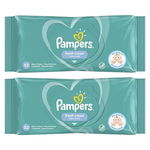 Set Servetele Umede Pampers Fresh Clean, 2 Pachete x 52 Bucati