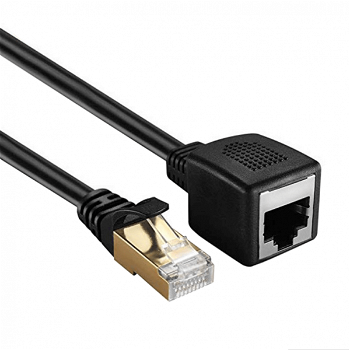 Cablu adaptor extensie Ethernet CAT 7 RJ45 tata la RJ45 mama 50 cm