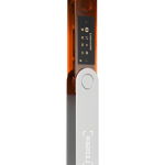 Portofel electronic Ledger Nano X Crypto, pentru monede virtuale Bitcoin, Ethereum, Dash, ZCash si altele, Blazing Orange, Ledger