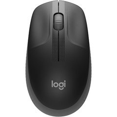 LOGITECH M190 Mouse optical 3 buttons wireless USB wireless receiver mid grey