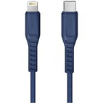 Cablu Date si Incarcare UNIQ USB Type-C la tip Lightning Flex, 3A, 1.2 m, Albastru