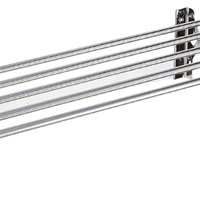 Uscator rufe din aluminiu retractabil cu prindere in perete si 5 bare, GAVE