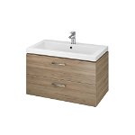 Mobilier baie cu lavoar, Cersanit, Lara Como, nuc, 80 cm