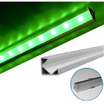 Sistem de prindere Profil Aluminiu 90° PT pentru banda LED clema de fixare din policarbonat, KVD