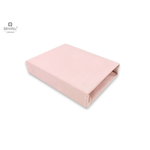 Cearceaf cu elastic pentru patut leagan sau patut co-sleeper, 90x40 cm, Royal, Powder Pink