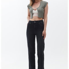 Blugi crop cu talie inalta, OXXO