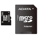 A-Data Card de memorie microSDHC 32 GB Class4 cu adaptor SD - 99 ani AUSDH32GCL4-RA1