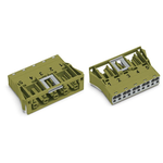 Snap-in socket; 5-pole; Cod. B; 4,00 mm²; light green, Wago
