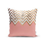 Față de pernă Minimalist Cushion Covers Half Pink Zig Zag, 45 x 45 cm