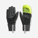 Mănuși impermeabile schi de tură 2 în 1 Gri-Galben, WEDZE
