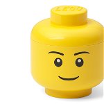 Mini cutie depozitare cap minifigurina lego baiat, Lego