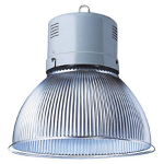 Lampa suspendata pentru hala HERCULES - WITH LAMP - STRIPED OPTIC - OPEN OPTIC - 250W SE E40 230V-50HZ - IP20 - CLASS I - GREY RAL 7035, Gewiss