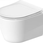 Vas wc suspendat Duravit Soleil by Starck Compact Rimless 37x54cm WonderGliss alb, Duravit