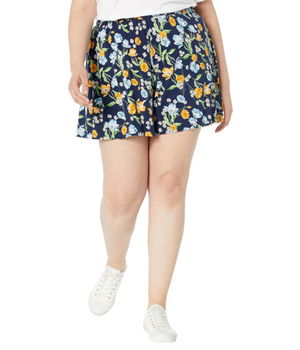 Imbracaminte Femei Draper James Plus Size Pull-On Shorts Nassau Navy Multi, Draper James