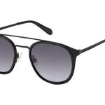 Fossil, Ochelari de soare rotunzi unisex cu lentile in degrade, 51-20-145 Standard, Maro nisip