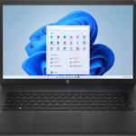 Laptop HP 17-cp1012nq cu procesor AMD Ryzen™ 5 5625U pana la 4.30 GHz, 17.3", Full HD, 8GB, 512GB SSD, AMD Radeon Integrated Graphics, Windows 11 Home, Jet Black
