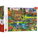 Puzzle TREFL 6000 casuta din munti