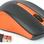Mouse wireless Usb 1000dpi portocaliu Omega, Omega