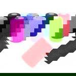 Bandaj autoadeziv elastic, KERBL, negru, nu se lipeste de blana, rezistenta mare la rupere, nu are nevoie de legare, 4.5 m x 10 cm