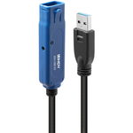 Cablu USB 3.0  . Activ Pro 20m Negru, Lindy