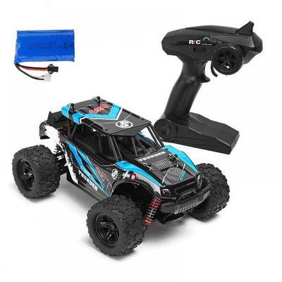 Masina cu Telecomanda Monster Truck 36 Km/h HS18311 Off-Road Racing Tractiune 4X4, scala 1:18 Albastru