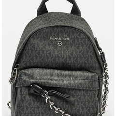 Rucsac de piele ecologica cu model logo Slater, Michael Kors