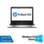 Laptop Refurbished HP ProBook 450 G2, Intel Core i5-5200U 2.20GHz, 8GB DDR3, 256GB SSD, 15.6 Inch HD, Webcam + Windows 10 Home, HP