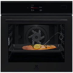 Cuptor incorporabil Electrolux EOB9S3XT, 70 l, Gatire cu abur (PS2), Conectivitate WI-FI, TFT Activ (Supex4), 139 de programe predefinite, Senzor gatire; Grill, Control touch, Ghidaj telescopic pe 1 nivel, Clasa eficienta energetica A++, Negru mat Cuptor incorporabil Electrolux EOB9S3XT, 70 l, Gatire cu abur (PS2), Conectivitate WI-FI, TFT Activ (Supex4), 139 de programe predefinite, Senzor gatire; Grill, Control touch, Ghidaj telescopic pe 1 nivel, Clasa eficienta energetica A++, Negru mat