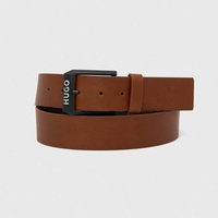 HUGO curea de piele Gelio-B_Sz40 bărbați, culoarea negru 50503404, HUGO