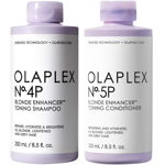 Olaplex - Pachet reparare cu pigment violet pentru par blond No.4P, No.5P, Olaplex