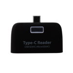 Mini OTG smart card reader cu led 4 in 1 Usb/TF/SD/ Type-c negru
