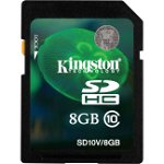 Card Memorie Kingston SDHC 8GB Clasa 10, Kingston