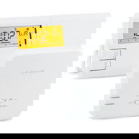 Termostat ambiental programabil fara fir Salus 091FLRF, afisare LCD, luminat, alb