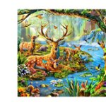 Puzzle Bluebird - Forest life, 1500 piese