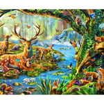 Puzzle Bluebird - Forest life, 1500 piese