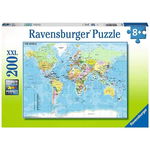 Puzzle Harta Lumii Ravensburger 200 Piese, Ravensburger