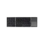 Tastatura pliabila ultra-subtire, wireless si compatibila cu Android, iOS, Smart TV, cu touchpad, Negru