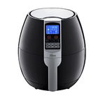 Friteuza Cu Aer Cald, Putere 1500w, Capacitate 3.6l, Termostat Reglabil, Timer, Cuva Detasabila, Design Compact, Usor De Folosit, Picioruse Antialunecare, Display Lcd, Negru, KlaussTech