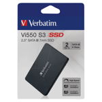 SSD Verbatim Vi550 S3 2TB 2.5" SATA III, 550MB/s, Verbatim