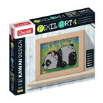 Set Pixel Art Kawaii 4 planse Design Panda Quercetti