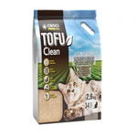 Asternut igienic pentru pisici Croci Tofu Clean, Vegetal, 2.6kg, 6L, Croci