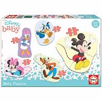 Puzzle 5 in 1 Educa Baby - Disney Mickey Mouse and friends , 3/3/4/4/5 piese