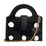 Marni MARNI Card case chain BLACK/WHITE POIS, Marni