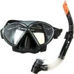 Dolphin masca de înot JR SET negru-gri (PLWAQWAKC0004), AquaWave